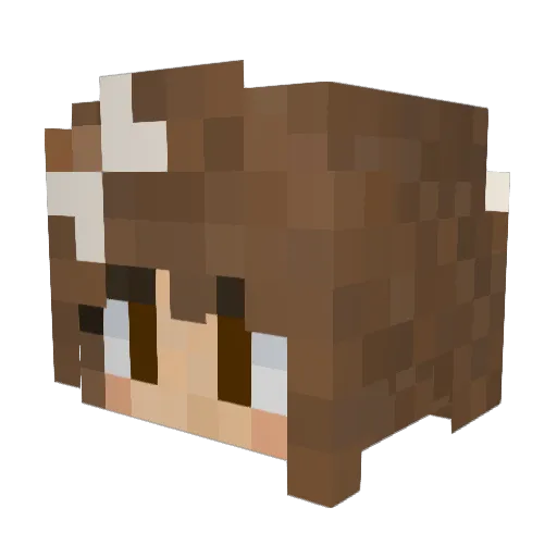 veloxim Minecraft avatar head, 3D render