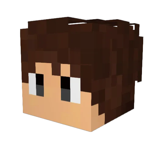 veloxsomething Minecraft avatar head, 3D render