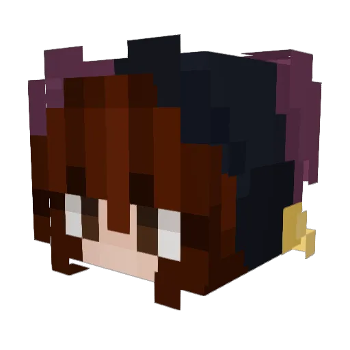 veltheria Minecraft avatar head, 3D render
