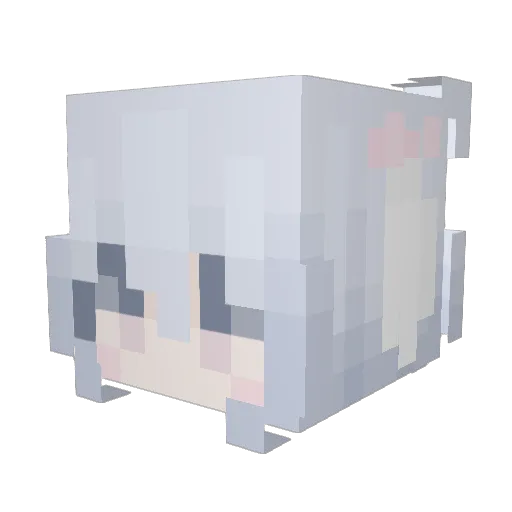 veluras Minecraft avatar head, 3D render