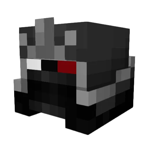 veluzilol Minecraft avatar head, 3D render