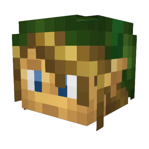 velvedeer93 Minecraft avatar head, 3D render