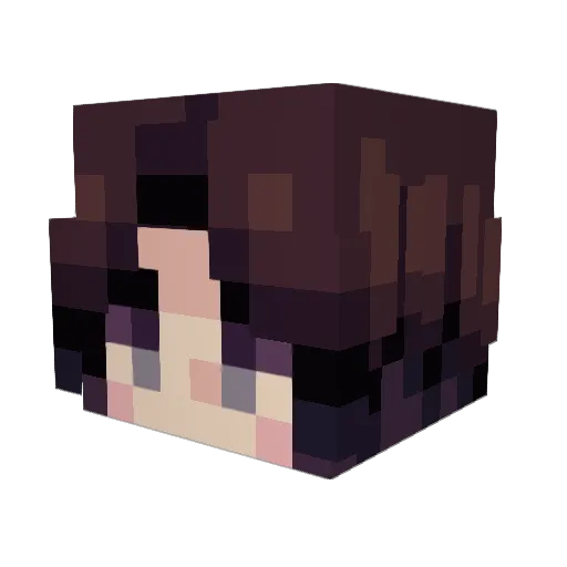 velveevice Minecraft avatar head, 3D render