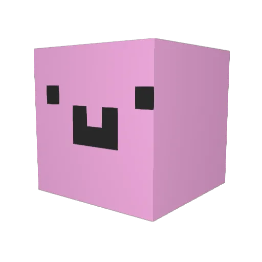 velvetapple Minecraft avatar head, 3D render