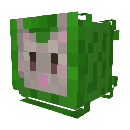 velvetlyn Minecraft avatar head, 3D render