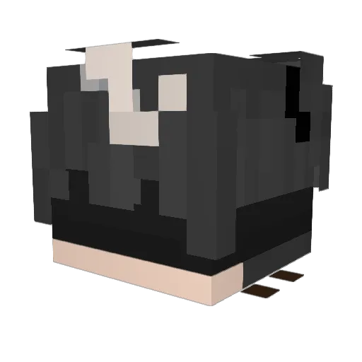 velvqtie Minecraft avatar head, 3D render