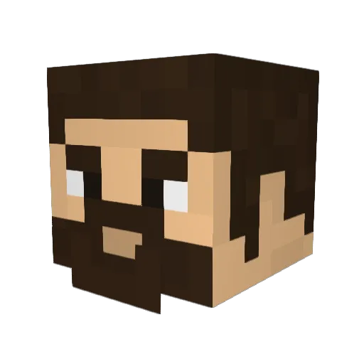 velxtt Minecraft avatar head, 3D render