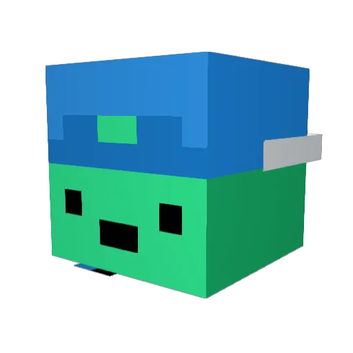 vemallow Minecraft avatar head, 3D render