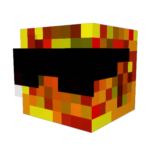 vemprocerto Minecraft avatar head, 3D render