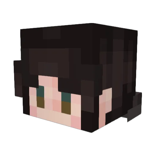 vempyhp Minecraft avatar head, 3D render
