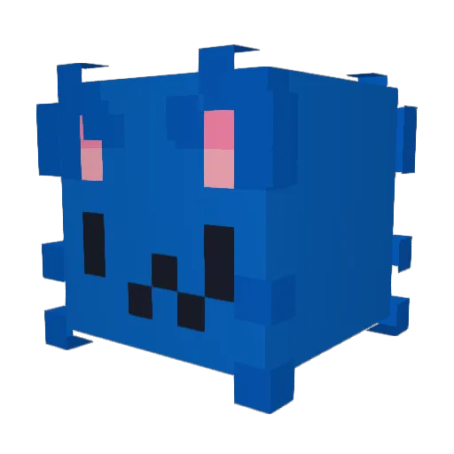 vemukei Minecraft avatar head, 3D render