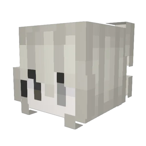 ven1all Minecraft avatar head, 3D render