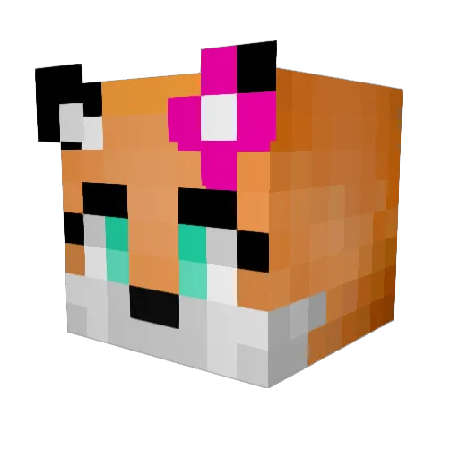 venatus75 Minecraft avatar head, 3D render