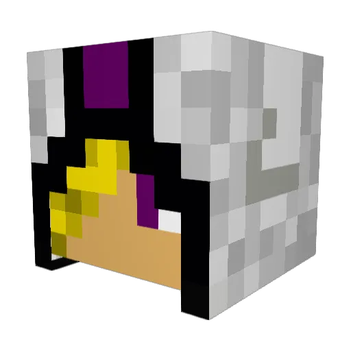 venczel Minecraft avatar head, 3D render