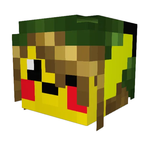 vendrenTLG Minecraft avatar head, 3D render