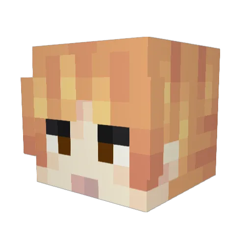 veneficas Minecraft avatar head, 3D render