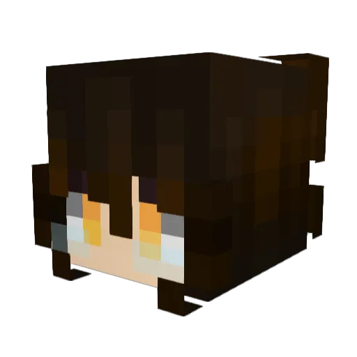 veneriiia Minecraft avatar head, 3D render