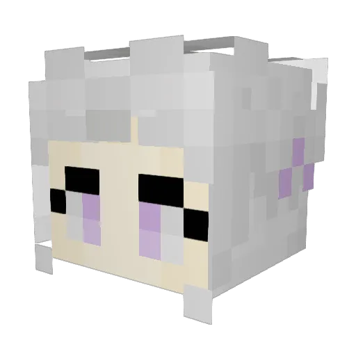 venetea Minecraft avatar head, 3D render