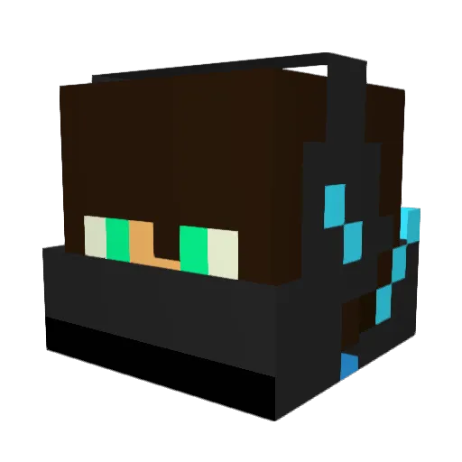 veneto_o Minecraft avatar head, 3D render
