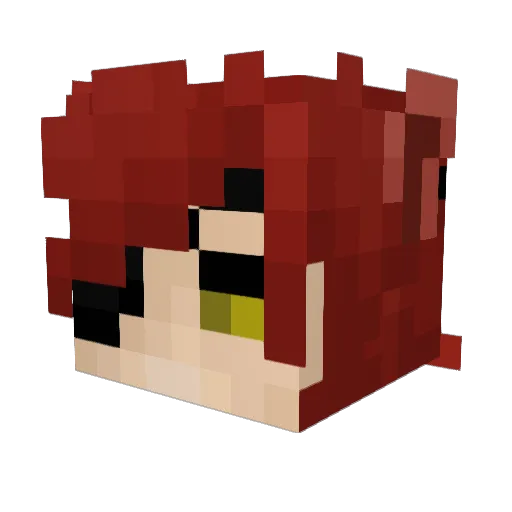venev123 Minecraft avatar head, 3D render