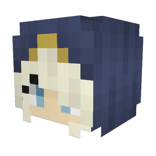 venexchaos Minecraft avatar head, 3D render