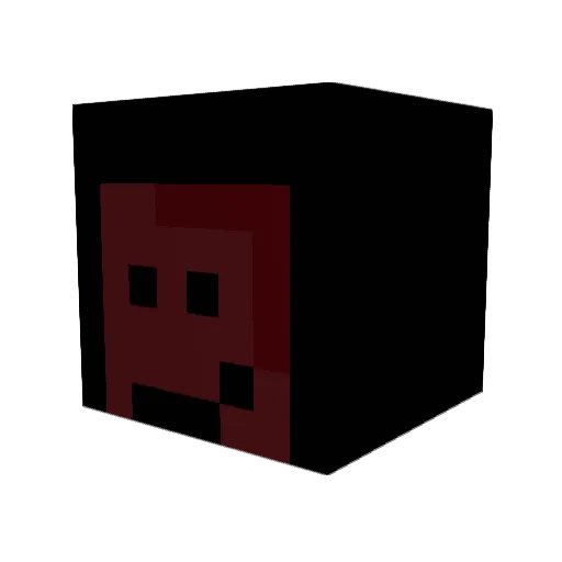 venfi Minecraft avatar head, 3D render