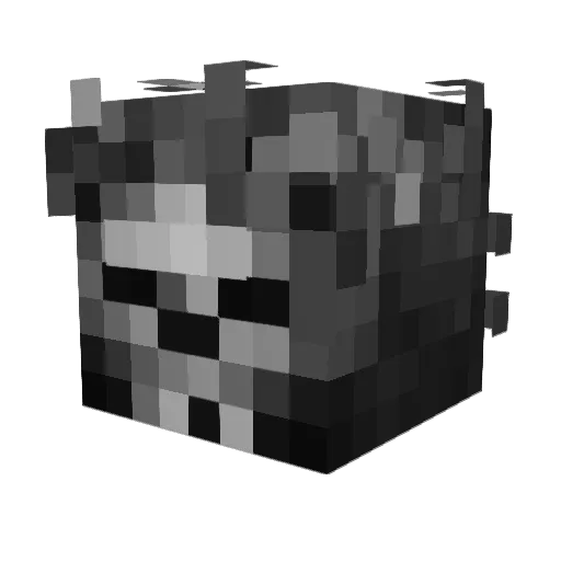 vengeful_shadow Minecraft avatar head, 3D render