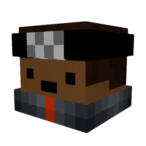 vengefulfnk Minecraft avatar head, 3D render
