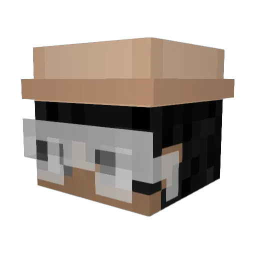 venkevinnn Minecraft avatar head, 3D render