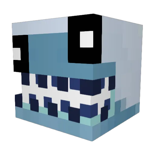 venll Minecraft avatar head, 3D render