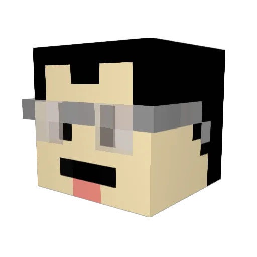 vennonen Minecraft avatar head, 3D render
