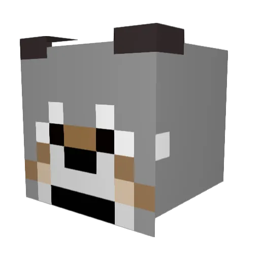 vennzor12 Minecraft avatar head, 3D render
