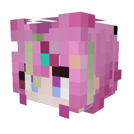 venomenant Minecraft avatar head, 3D render