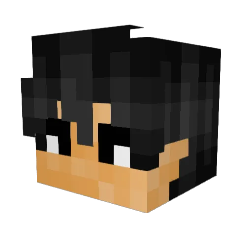 venomotto Minecraft avatar head, 3D render