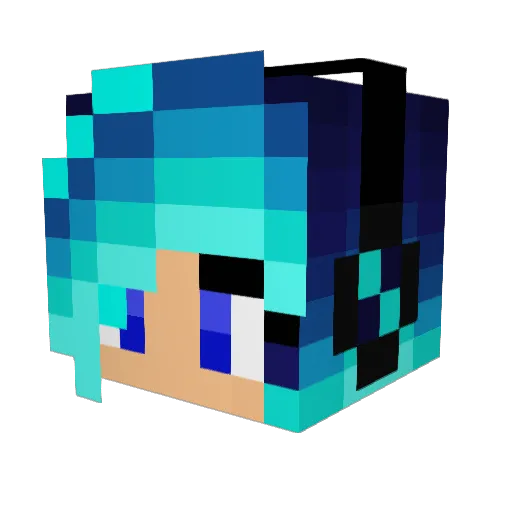 venomoussserpent Minecraft avatar head, 3D render