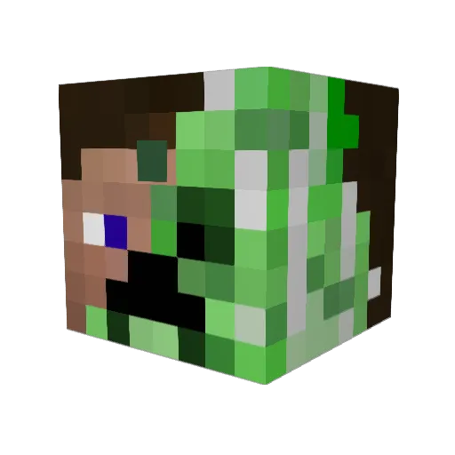 venomstriker30 Minecraft avatar head, 3D render