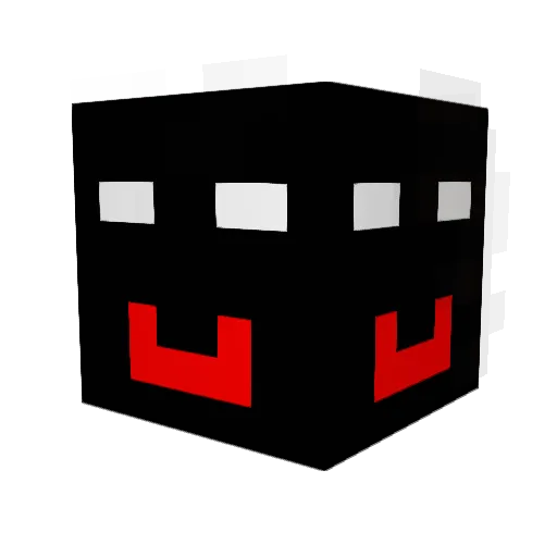 venqru Minecraft avatar head, 3D render