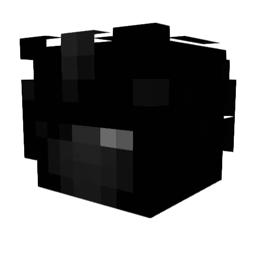 ventex Minecraft avatar head, 3D render