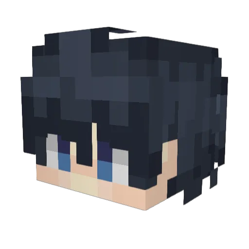 ventilina Minecraft avatar head, 3D render