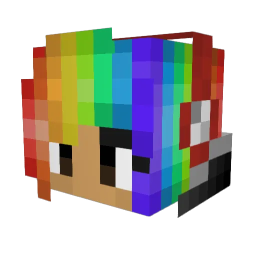 ventiriun Minecraft avatar head, 3D render