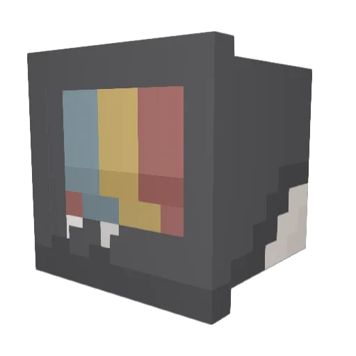 ventishoe Minecraft avatar head, 3D render