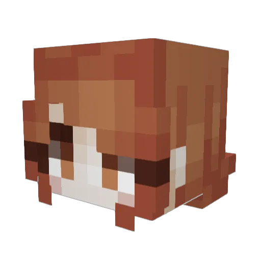 ventistan Minecraft avatar head, 3D render