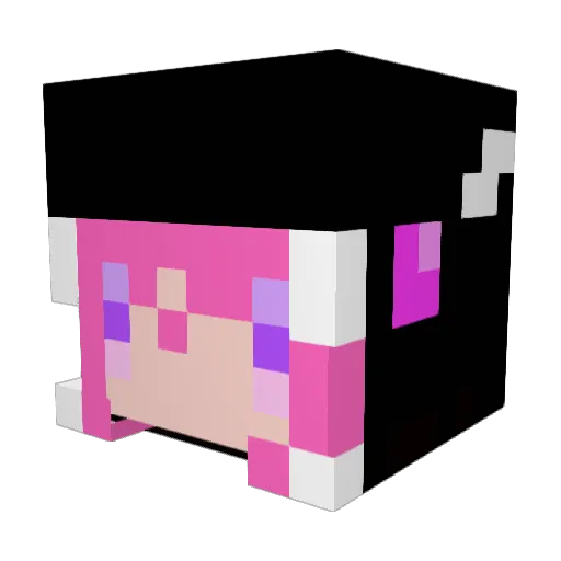 ventixm Minecraft avatar head, 3D render