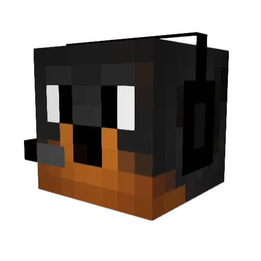 ventrixs Minecraft avatar head, 3D render