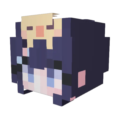 venue264 Minecraft avatar head, 3D render