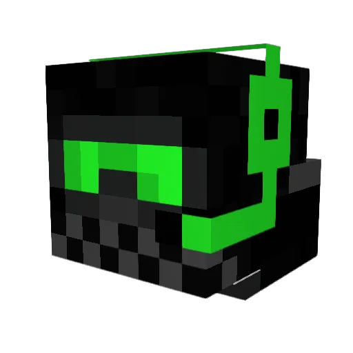 venum1221 Minecraft avatar head, 3D render