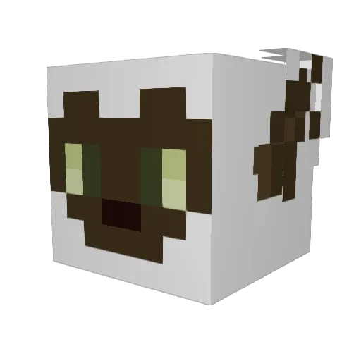 venusaii Minecraft avatar head, 3D render
