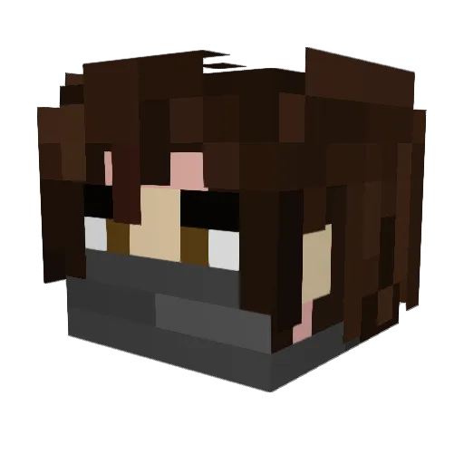 venusasaboyy Minecraft avatar head, 3D render