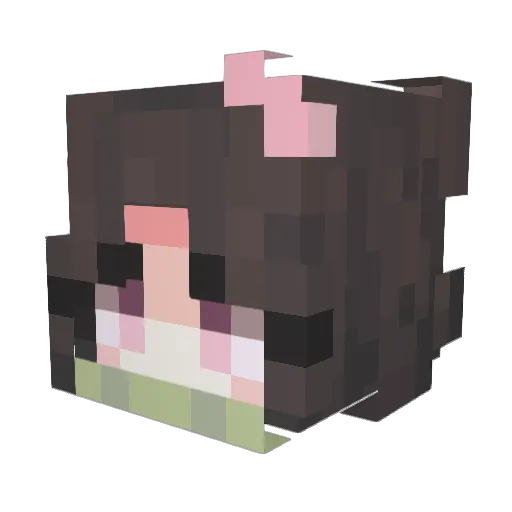 venusplayz Minecraft avatar head, 3D render
