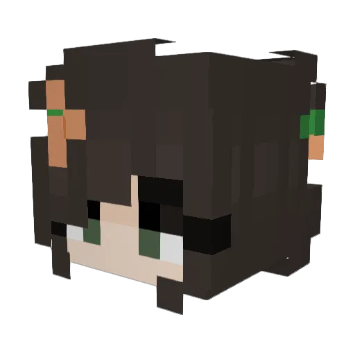 venusstxrs Minecraft avatar head, 3D render